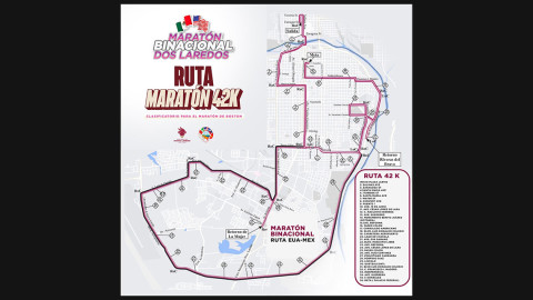 Vivirá Nuevo Laredo Maratón Binacional, conoce aquí la ruta 