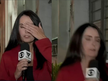 Reportera brasileña se desmaya en pleno enlace y se hace viral 