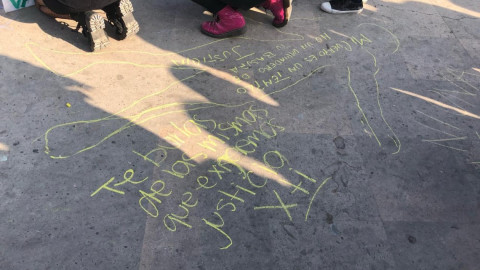 Mujeres reynosenses recrean "Un violador en tu camino"