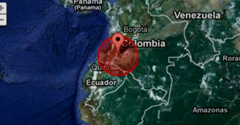 Registran sismo de 5.4 grados Richter el nororiente de Colombia 