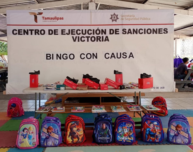 Realiza CEDES Victoria “bingo con causa” para el regreso a clases