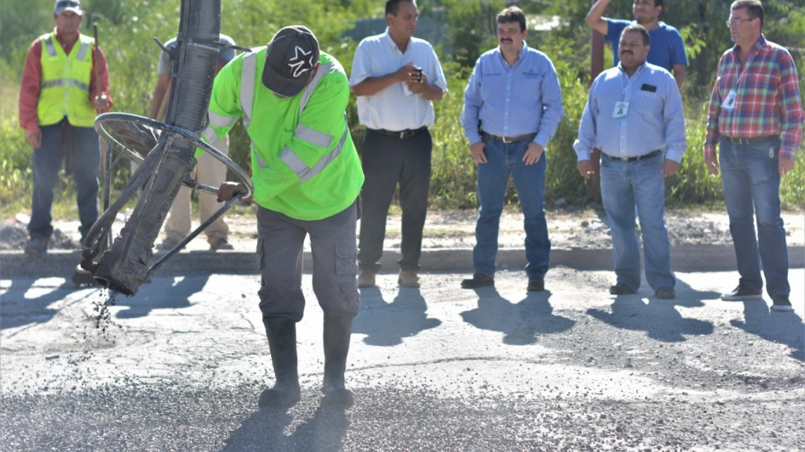 Arranca Programa Especial de Bacheo en Río Bravo