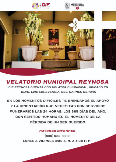 Ofrece Alcalde Carlos Peña Ortiz atención en el Velatorio Municipal